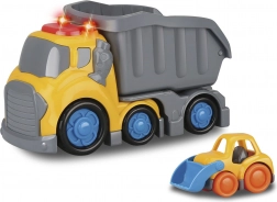 Kiddy benne basculante avec effets 19,5 cm et bulldozer 8 cm