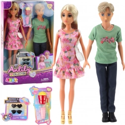 Set de Poupées Anlily Fille avec Garçon et Accessoires