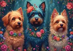 Puzzle Trio de chiens 1000 pièces BLUEBIRD