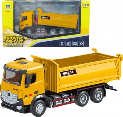 Benne basculante en métal Huina jaune 1:50