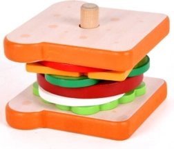 Kit de sandwich en bois avec cartes de recettes