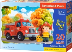 Puzzle Petit Pompier MAXI 20 pièces CASTORLAND