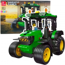 Jeu de construction Tracteur – modèle vert‑noir, 304 pièces