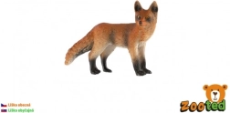 Figurine renard en plastique 9 cm
