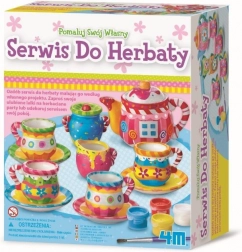 Mini service à thé créatif à peindre