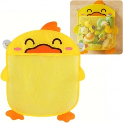 Filet pour jouets de bain – caneton jaune avec ventouses
