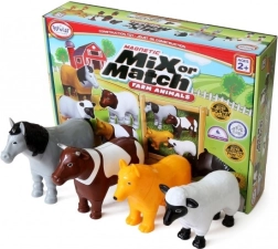 Malblo magnetic – animaux de la ferme, jeu de construction magnétique pour enfants