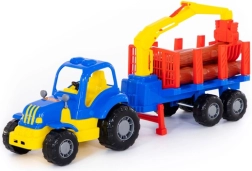 Machr - tracteur avec remorque forestière