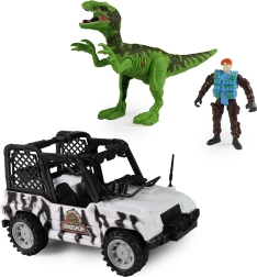 Auto Dino Park avec dinosaure avec son et lumière