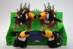 Porte-clés en peluche toucan 9 cm