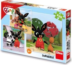 Puzzle BING joue 3×55 pièces
