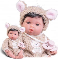 Picolín bébé ourson - poupée réaliste 21 cm