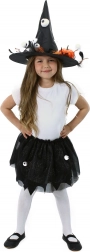 Costume de sorcière pour enfants avec jupe tutu