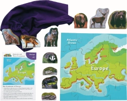 L’Europe et ses animaux puzzle en bois