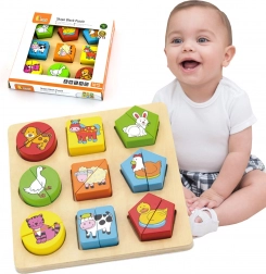 Puzzle éducatif en bois - Animaux