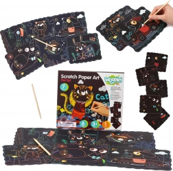 Woopie Art&Fun set créatif d’images à gratter pour enfants, 7 pièces