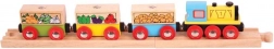 Bigjigs Rail train de marchandises avec légumes et rails