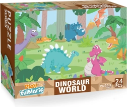 puzzle pour enfants dinosaures 24 pièces 50 × 34 cm