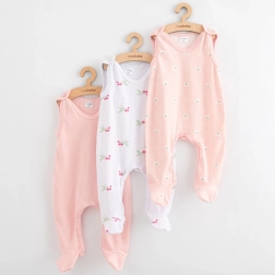 grenouillères pour bébé New Baby Classic II, lot de 3, fille, taille 68 (4–6 mois)