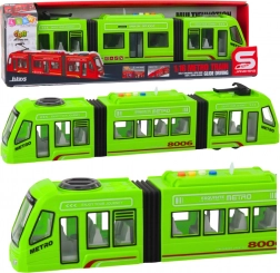 Métro vert 1:16 avec portes ouvrantes, lumières et sons