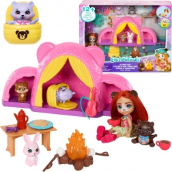 Enchantimals tente de camping avec poupée et animaux