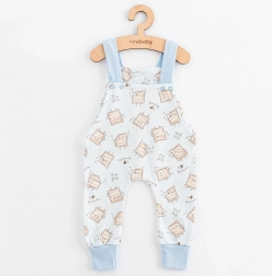 salopette bébé en coton New Baby Biscuits bleue