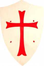 Fauna Bouclier en bois avec croix