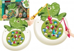 Jeu de pêche aux poissons avec cannes et lumières – dinosaure