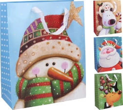 Sac cadeau de Noël taille moyenne