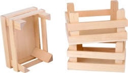 Ensemble de 3 caisses en bois pour aliments Small Foot
