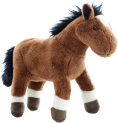Cheval en peluche 20 cm