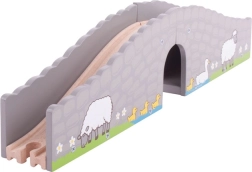 Pont de ferme en bois pour chemins de fer miniatures