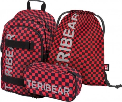Set scolaire BAAGL Skate TERIBEAR – sac à dos, trousse et sac