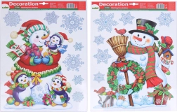 Décoration de fenêtre Noël 41 × 29 cm