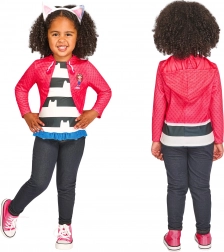 Déguisement enfant GABBY’S DOLLHOUSE – top et serre-tête oreilles de chat (98–104 cm, 3–4 ans)