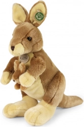 Kangourou en peluche avec bébé 37 cm ÉCOLOGIQUE
