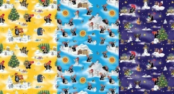Papier cadeau à motif TAUPE 0,7 × 2 m, assortiment de motifs
