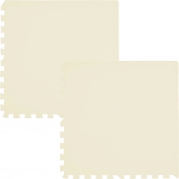 Tapis de sol en mousse HUMBI 120 × 60 cm, grand puzzle imperméable, crème, 2 pièces