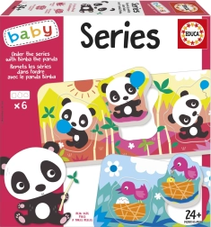 Educa Baby encastrement Panda Bimba et ses amis, 6 puzzles de 3 pièces