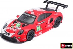 Modèle métallique Bburago Porsche 911 RSR LM 2020 1:43 dans une boîte décorative