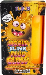 Tuban jiggle slime fluo orange, phosphorescent dans le noir 430 g