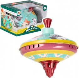 Toupie en métal avec pompe