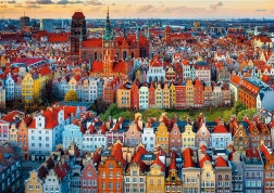 TREFL puzzle premium plus photo odyssey – vue sur Gdańsk, Pologne, 1000 pièces