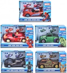 voiturette MARVEL 1:32 avec lumière et son, assortiment de modèles