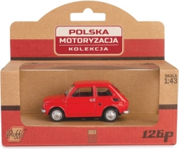 modèle réduit en métal voiture Fiat 126p – rouge 1:43