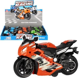 Moto de course colorée – jouet pour enfants 14 cm