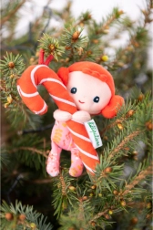 Lutin de Noël avec canne en sucre Lilliputiens