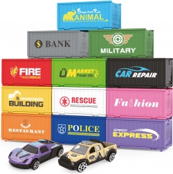 Ville Conteneur avec 6 conteneurs