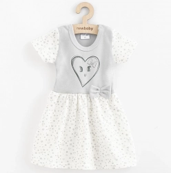 Robe en coton pour bébé New Baby Cœurs