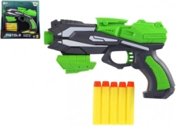 Pistolet à fléchettes en mousse pour enfants 20 × 14 cm – Vert